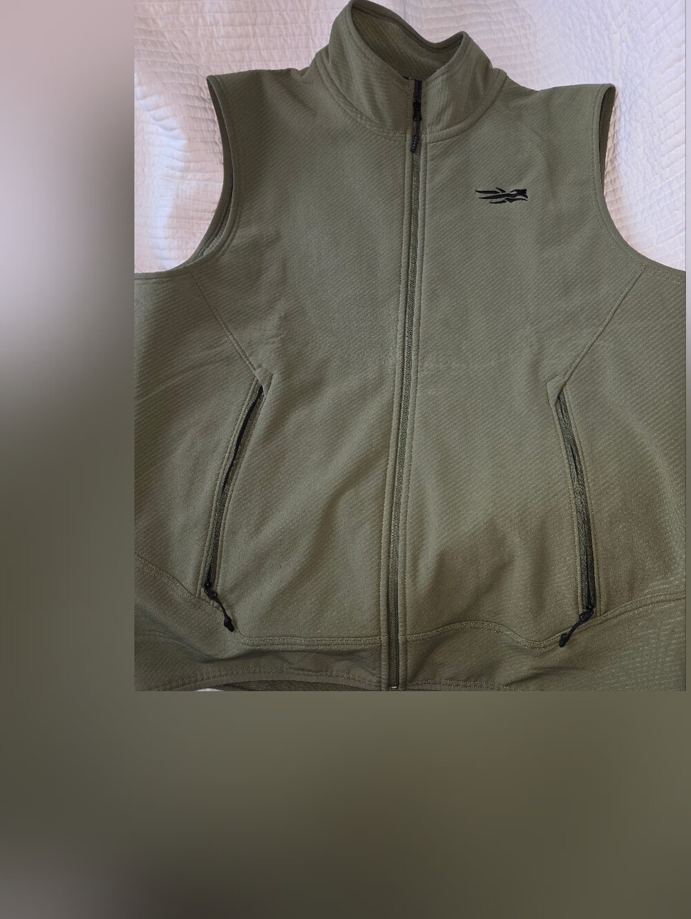 Men's Olive Green Softshell Vest